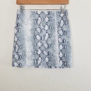 Free People Animal Print Stretch Mini Skirt Size 2